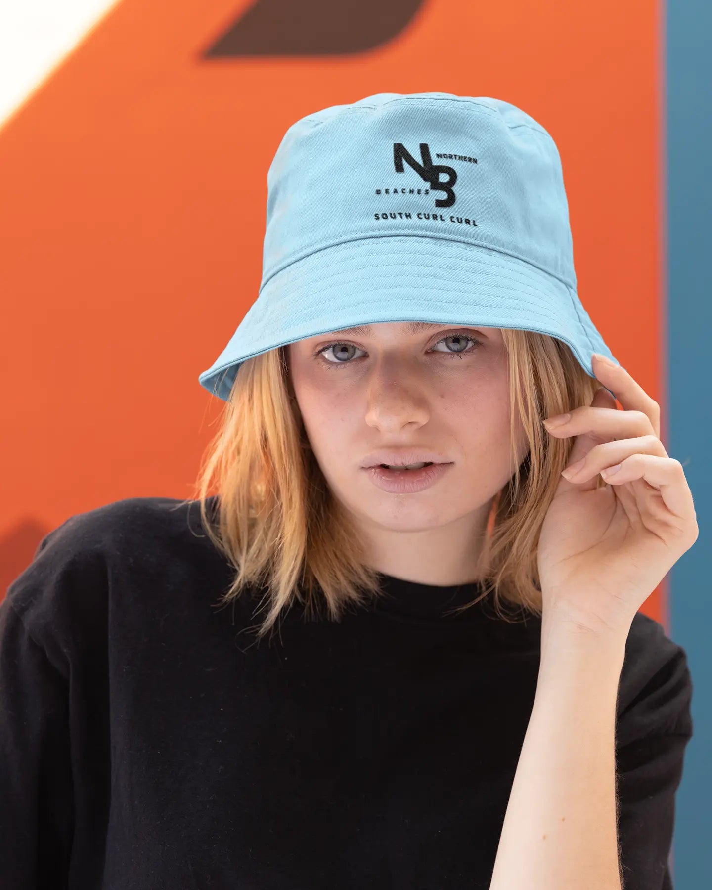 Bucket hat Northern Beaches logo 
