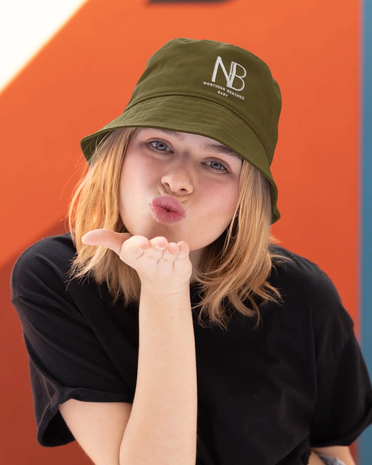 Bucket hat Northern Beaches logo 