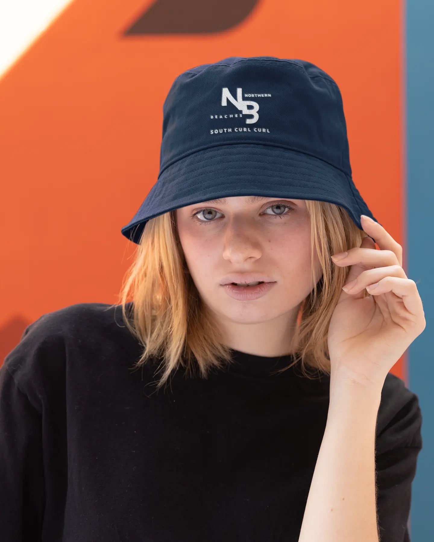 Bucket hat Northern Beaches logo 
