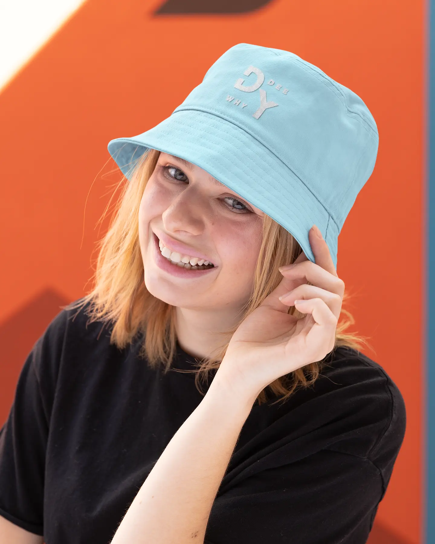 Bucket hat Northern Beaches logo 