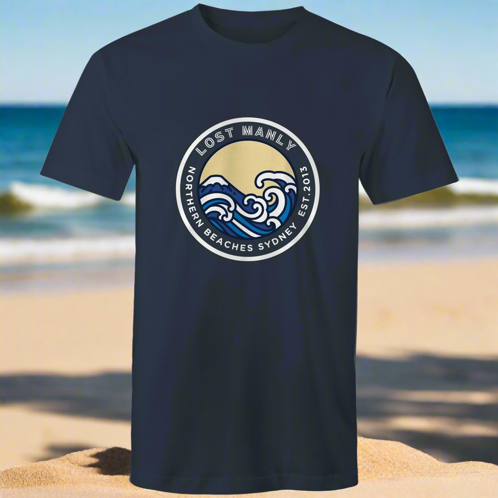 AS Colour Staple - Cotton T-Shirt Harbord Born n Bred n Led Astray logo on back or change customise logo with personalisation option - Lost Manly Shop