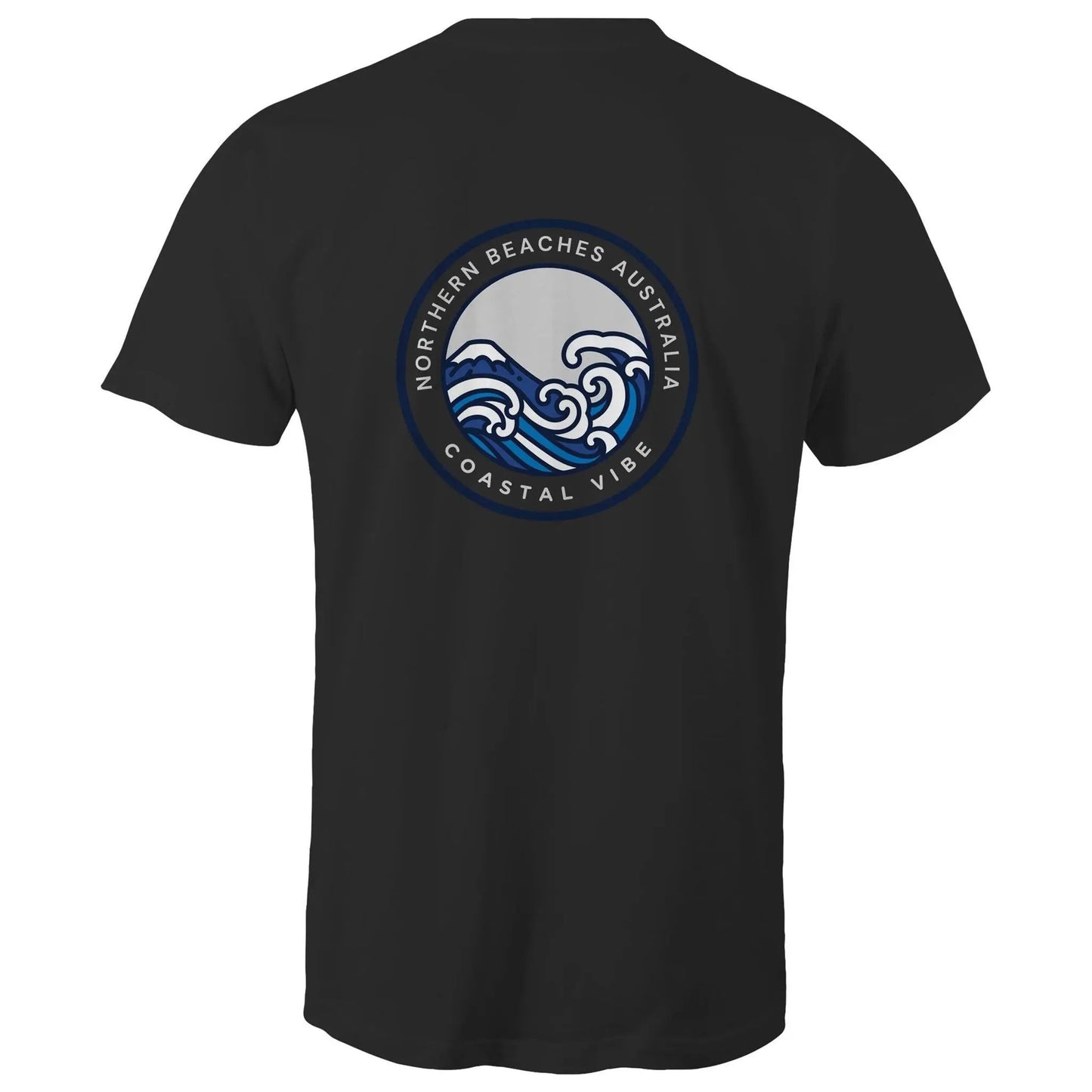Coastal Vibe Northern Beaches Sydney Australia Printed Logo T-Shirt 