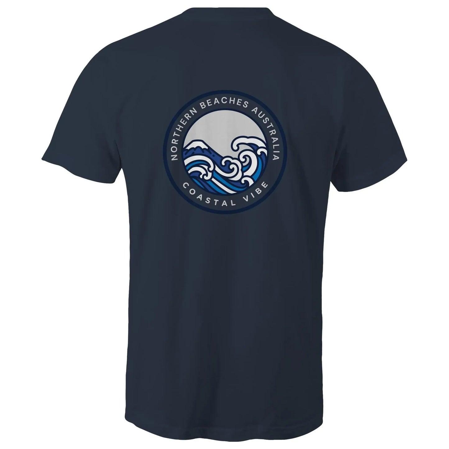 Coastal Vibe Northern Beaches Sydney Australia Printed Logo T-Shirt 