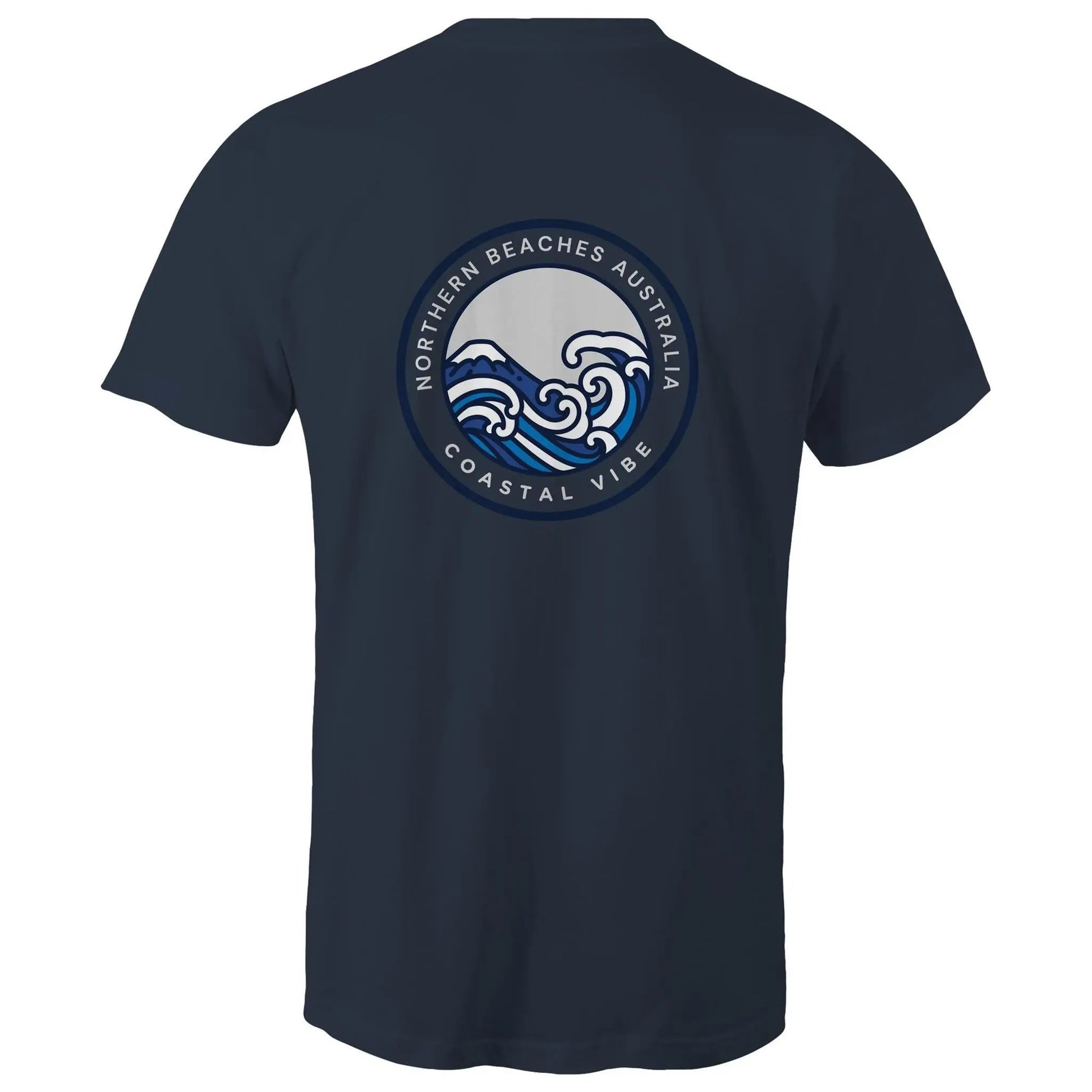 Coastal Vibe Northern Beaches Sydney Australia Printed Logo T-Shirt 