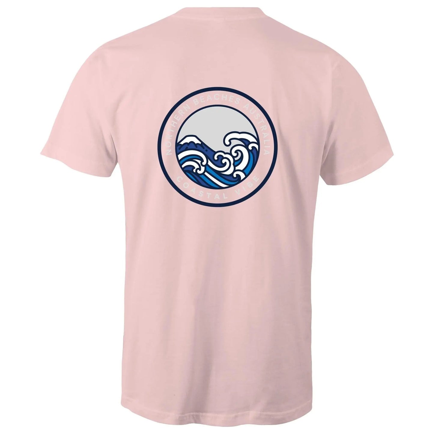 Coastal Vibe Northern Beaches Sydney Australia Printed Logo T-Shirt 