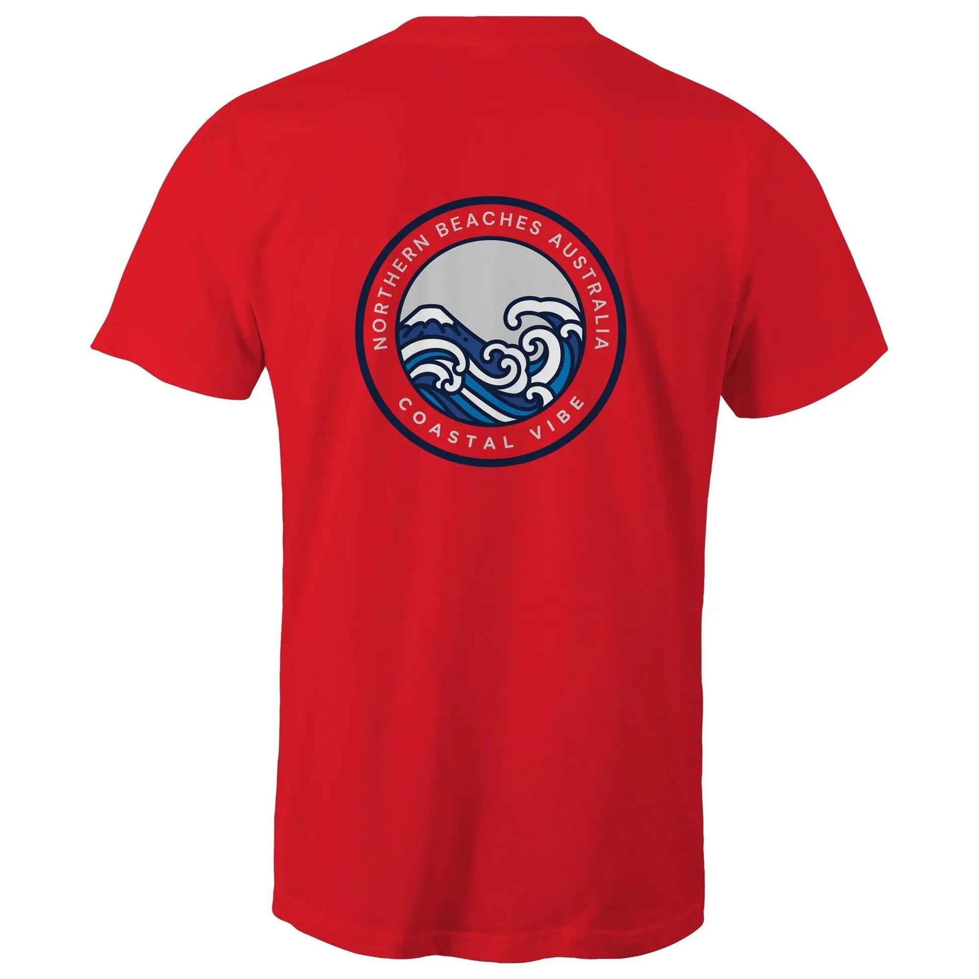 Coastal Vibe Northern Beaches Sydney Australia Printed Logo T-Shirt 