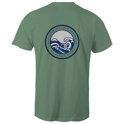 Coastal Vibe Northern Beaches Sydney Australia Printed Logo T-Shirt 