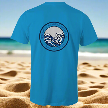 Coastal Vibe Northern Beaches Sydney Australia Printed Logo T-Shirt 