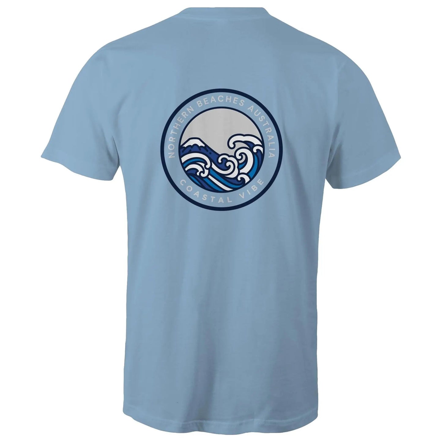 Coastal Vibe Northern Beaches Sydney Australia Printed Logo T-Shirt 