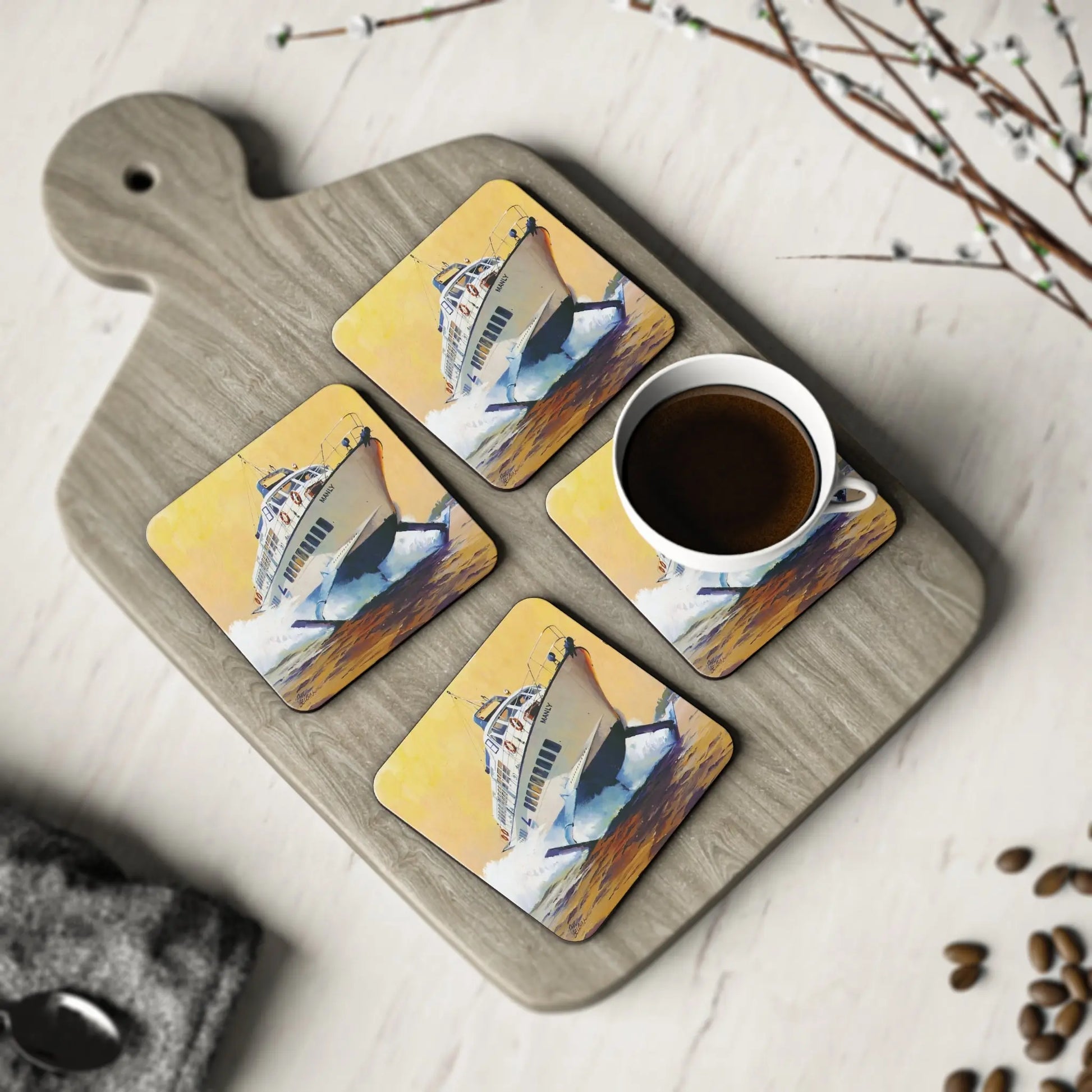 Coaster Set 4 or 2 