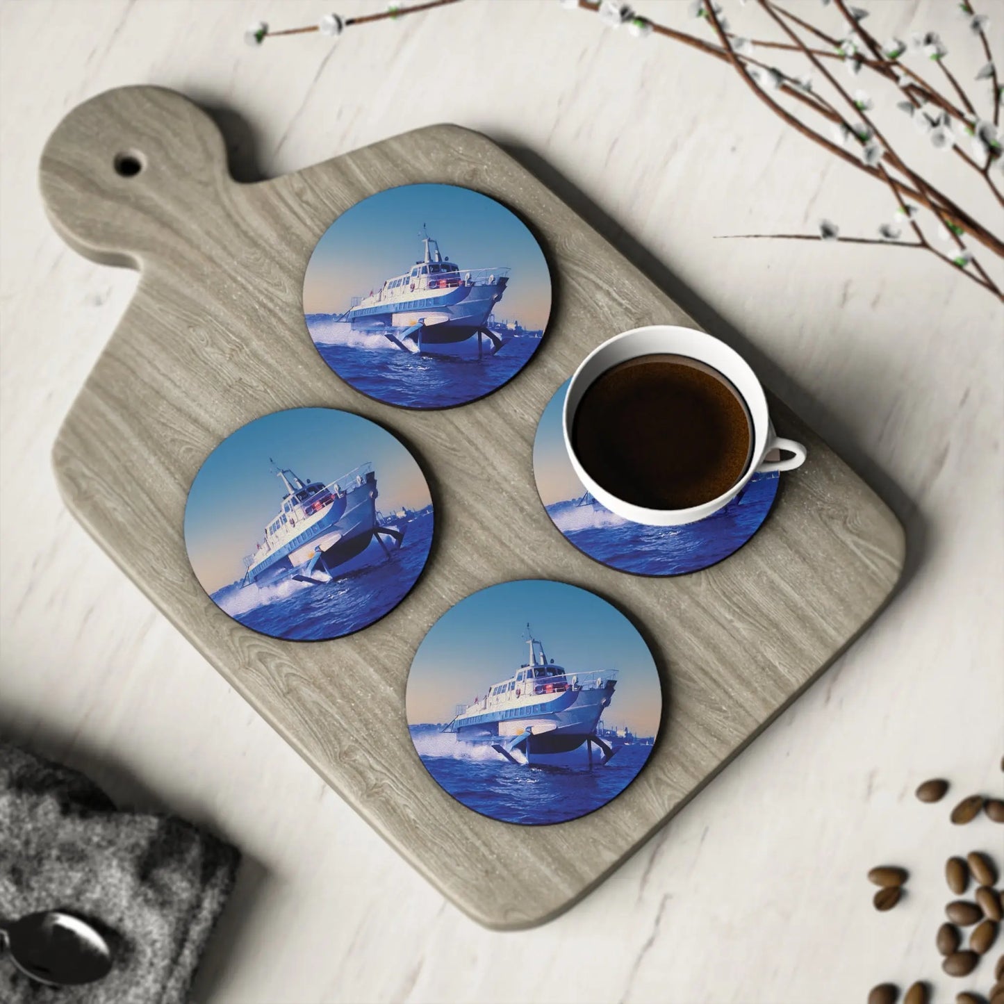 Cork Coasters - 'Curl Curl' Hydrofoil on Sydney Harbour 