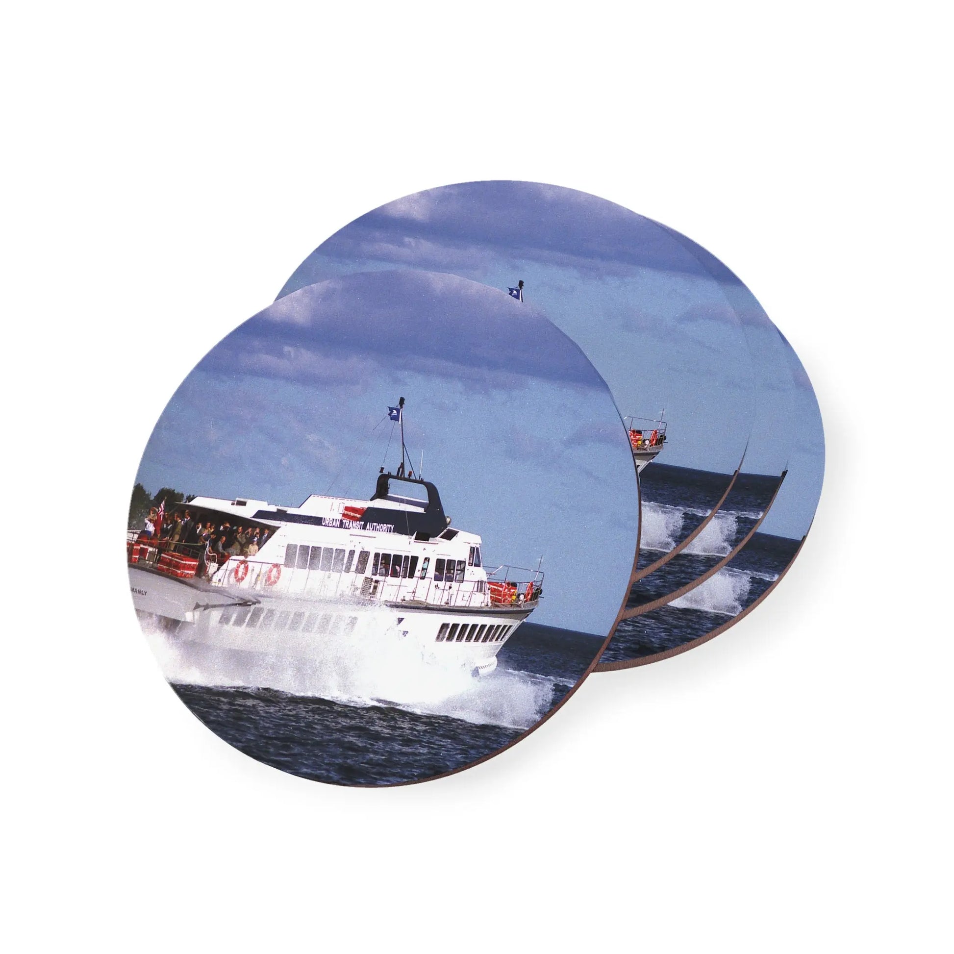 Cork Coasters - 'MANLY' Hydrofoil on Sydney Harbour 