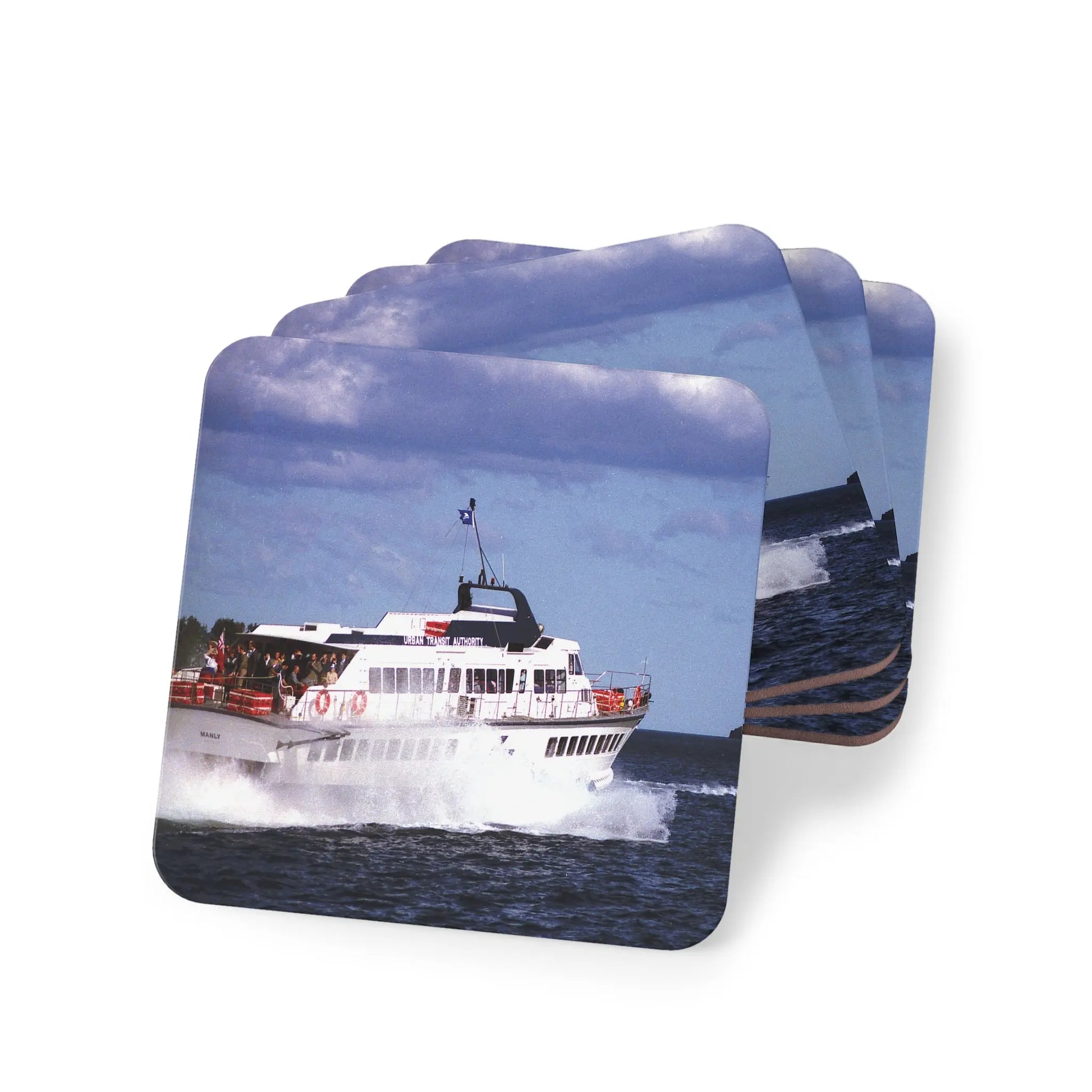 Cork Coasters - 'MANLY' Hydrofoil on Sydney Harbour 