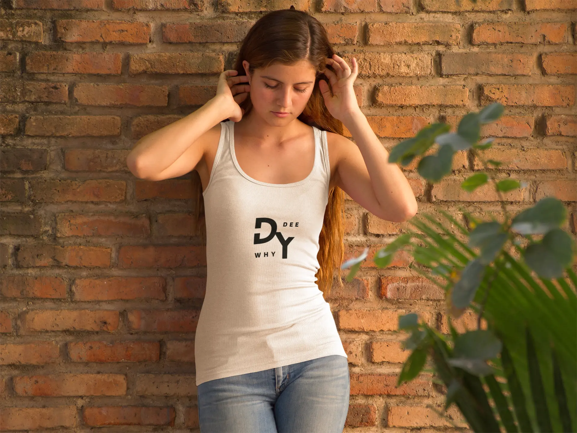 Cotton Singlet Northern Beaches custom logo 