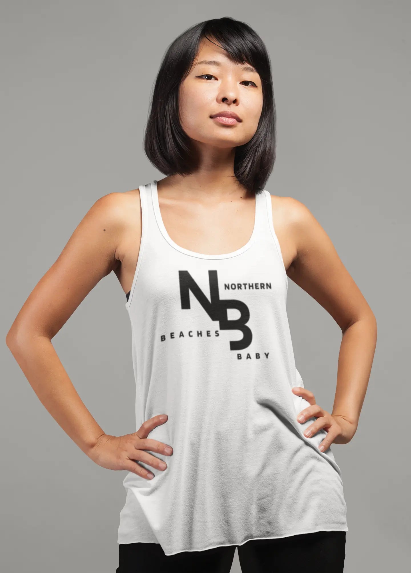Cotton Singlet Northern Beaches custom logo 