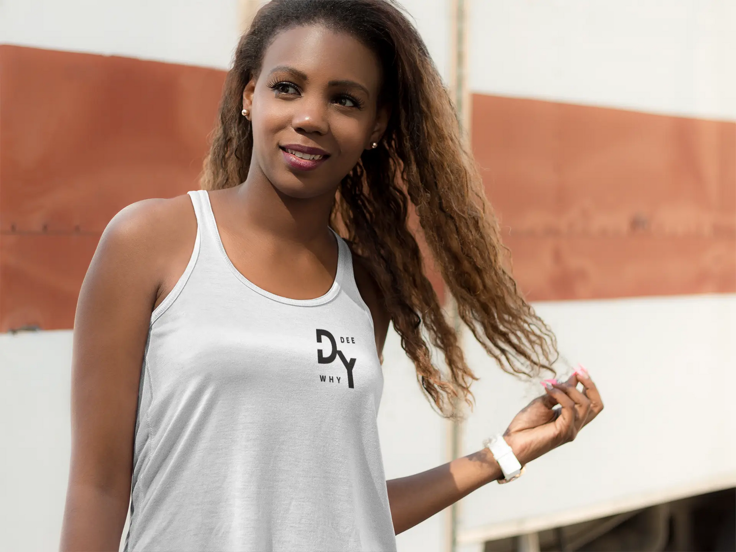 Cotton Singlet Northern Beaches custom logo 