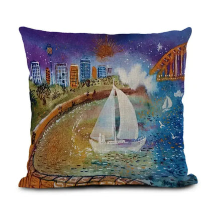 Cushion Cover Northern Beaches Art 