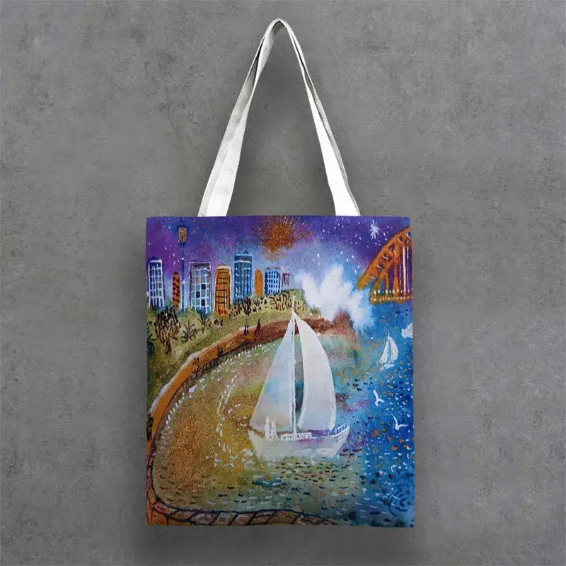 Lost Manly Tote Limited Edition Authentic Coastal Art - Lost Manly Shop