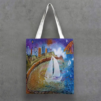 Lost Manly Tote Limited Edition Authentic Coastal Art - Lost Manly Shop