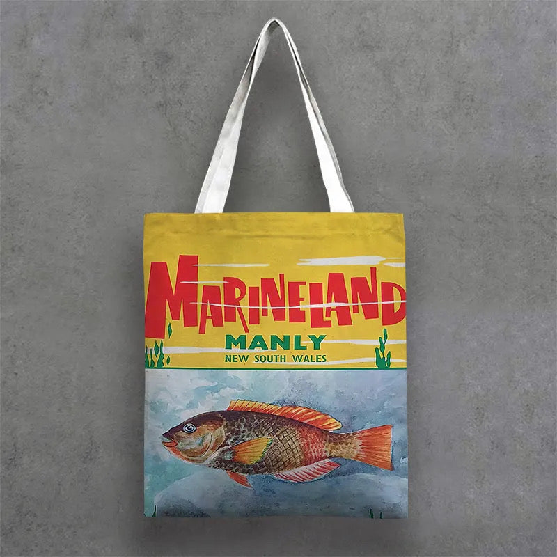 Colourful Canvas Totes Sydney By the Sea Art Designs Customisation - Lost Manly Shop