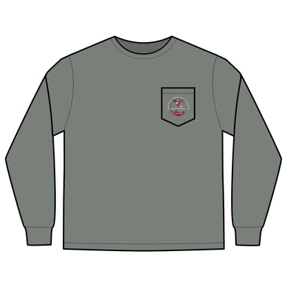Long Sleeve Pocket T-Shirt Northern Beaches 2x custom logo 