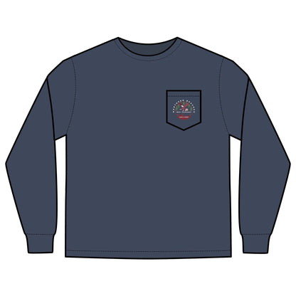 Long Sleeve Pocket T-Shirt Northern Beaches 2x custom logo 