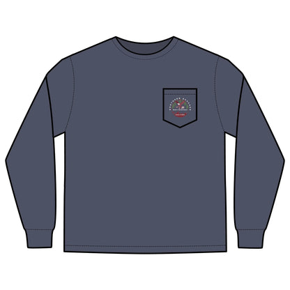 Long Sleeve Pocket T-Shirt Northern Beaches 2x custom logo 