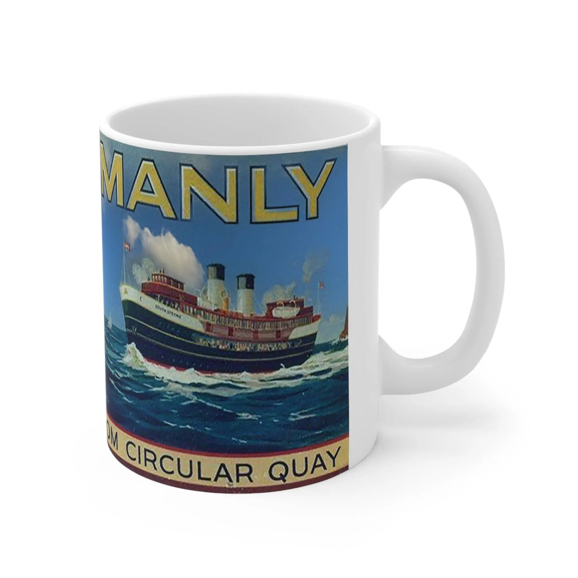 Lost Manly Maritime Vintage Nostalgia Mug 