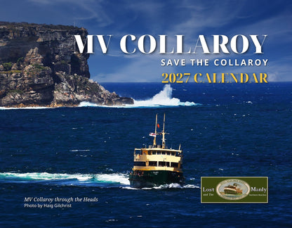 MV Collaroy 2027 Calendar front cover – Save the Collaroy – Lost Manly Emporium