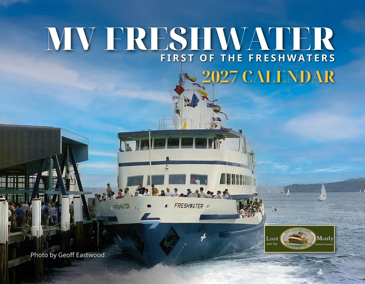 MV Freshwater 2027 Calendar front cover – Lost Manly Emporium