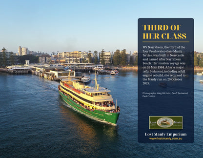 MV Narrabeen 2027 Calendar back cover – Third of her class