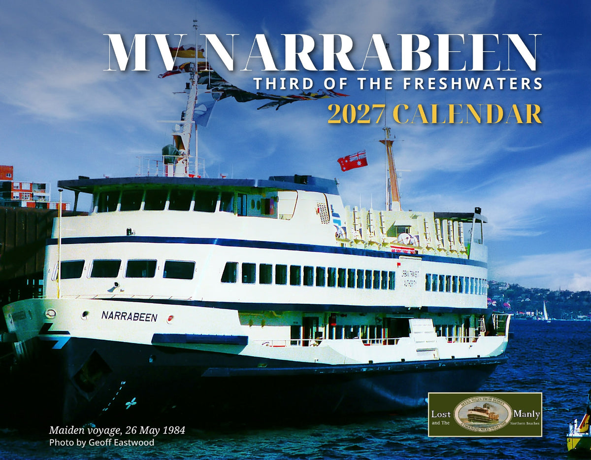 MV Narrabeen 2027 Calendar front cover – Lost Manly Emporium