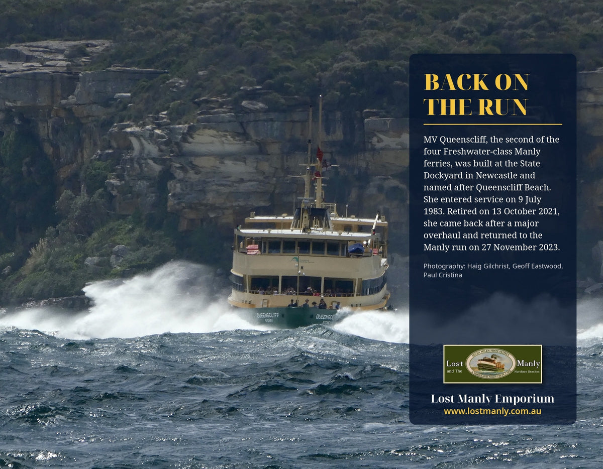MV Queenscliff 2027 Calendar back cover – Back on the run