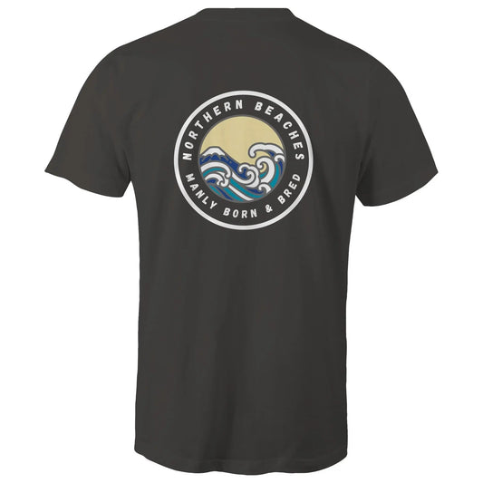 Manly Born and Bred Northern Beaches Sydney Australia Printed Logo T-Shirt 