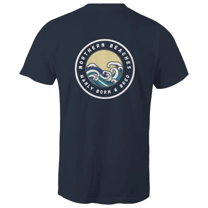 Manly Born and Bred Northern Beaches Sydney Australia Printed Logo T-Shirt 