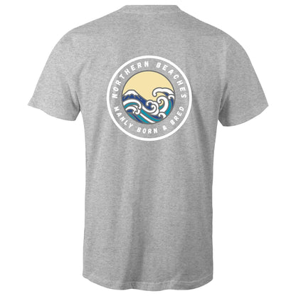 Manly Born and Bred Northern Beaches Sydney Australia Printed Logo T-Shirt 