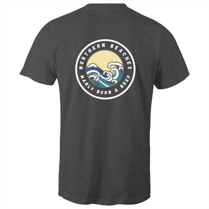 Manly Born and Bred Northern Beaches Sydney Australia Printed Logo T-Shirt 
