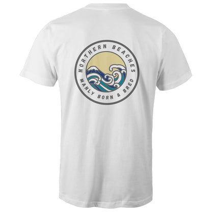 Manly Born and Bred Northern Beaches Sydney Australia Printed Logo T-Shirt 