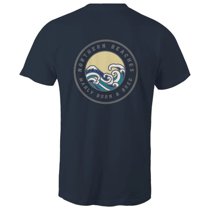 Manly Born and Bred Northern Beaches Sydney Australia Printed Logo T-Shirt 