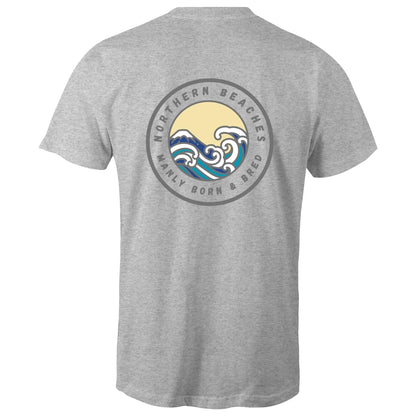 Manly Born and Bred Northern Beaches Sydney Australia Printed Logo T-Shirt 