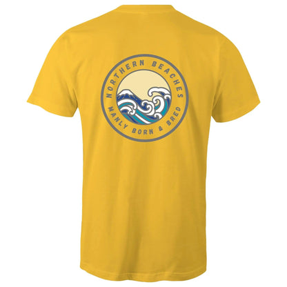 Manly Born and Bred Northern Beaches Sydney Australia Printed Logo T-Shirt 