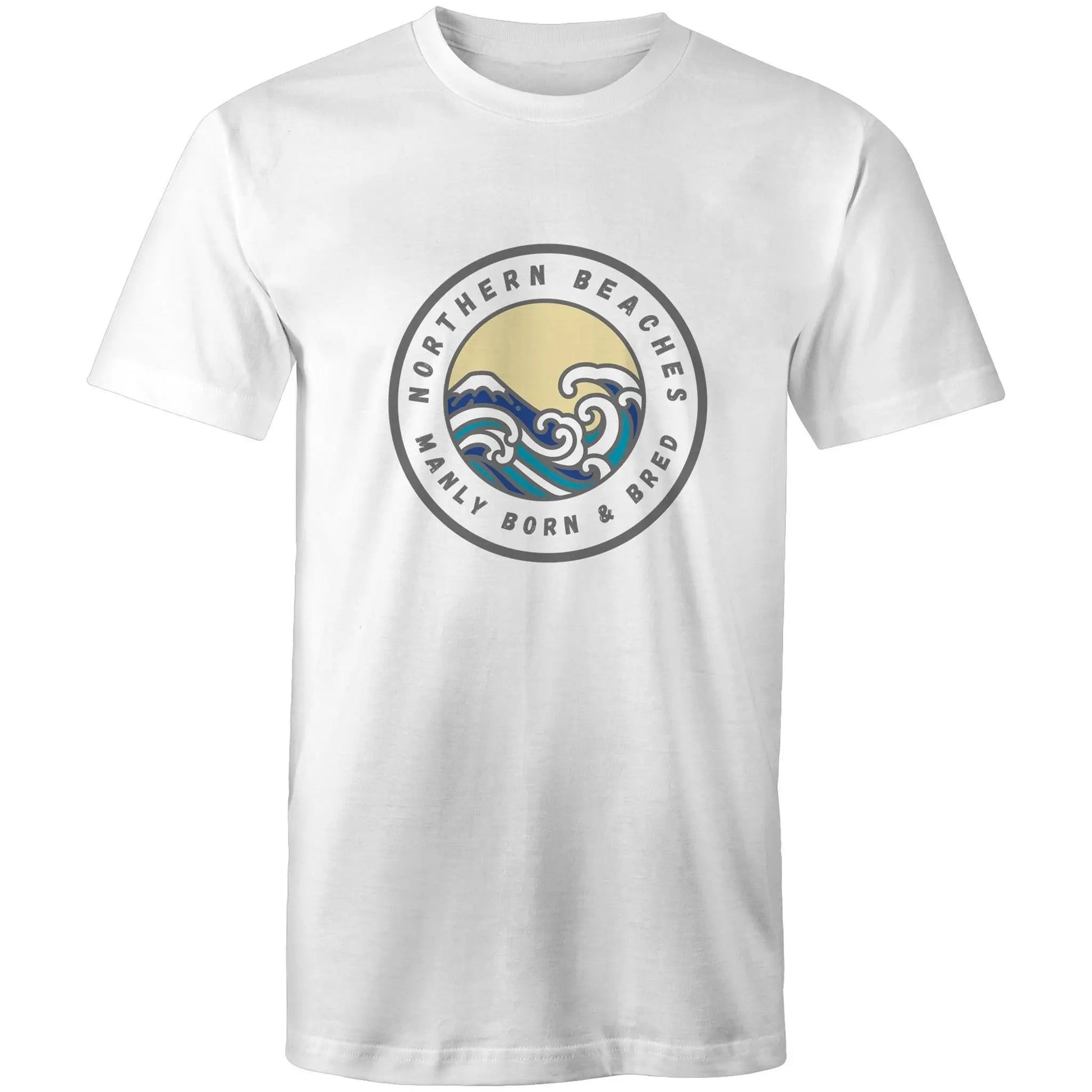 Manly Born n Bred Northern Beaches Sydney Australia Printed Logo T-Shirt 