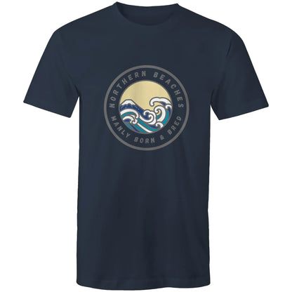 Manly Born n Bred Northern Beaches Sydney Australia Printed Logo T-Shirt 