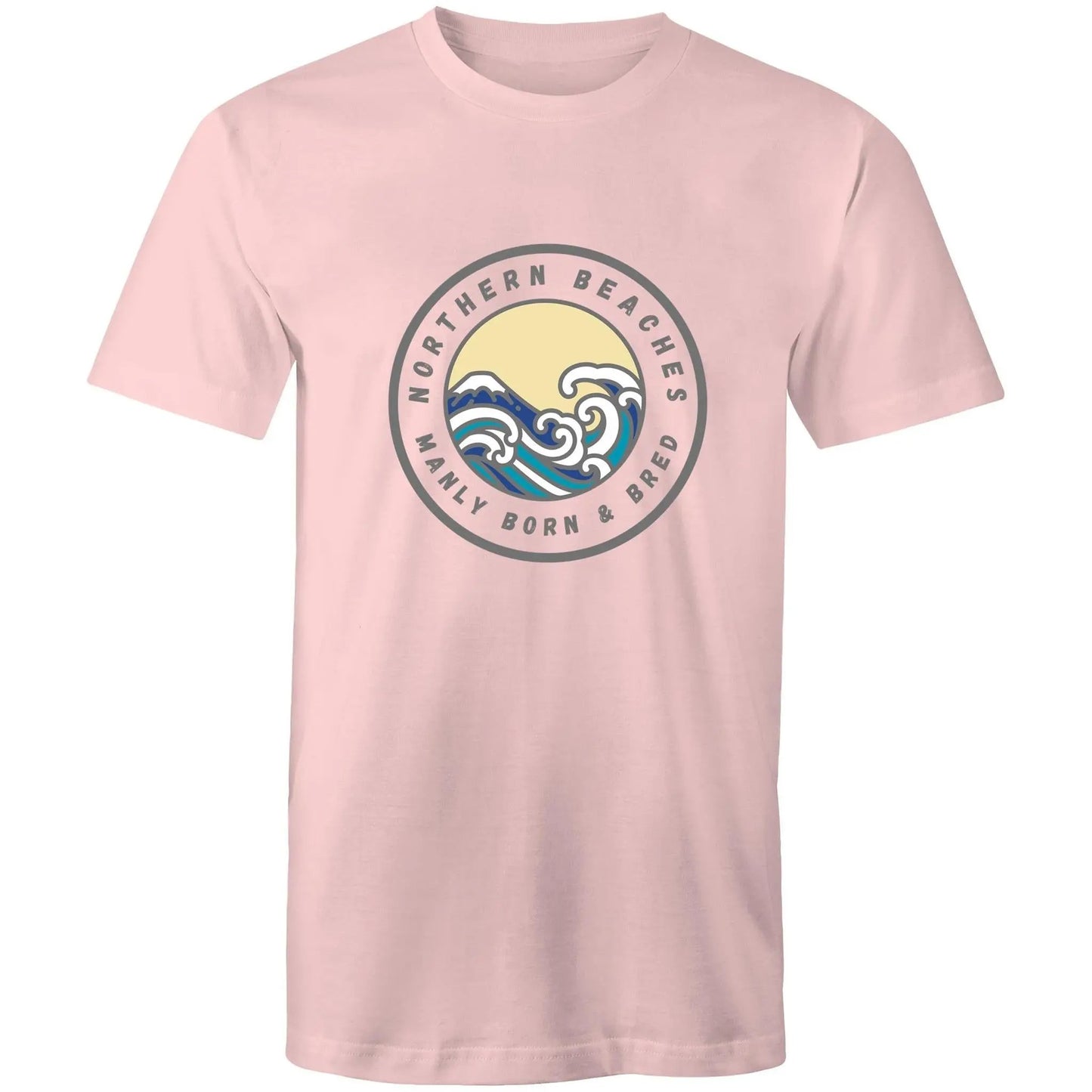 Manly Born n Bred Northern Beaches Sydney Australia Printed Logo T-Shirt 