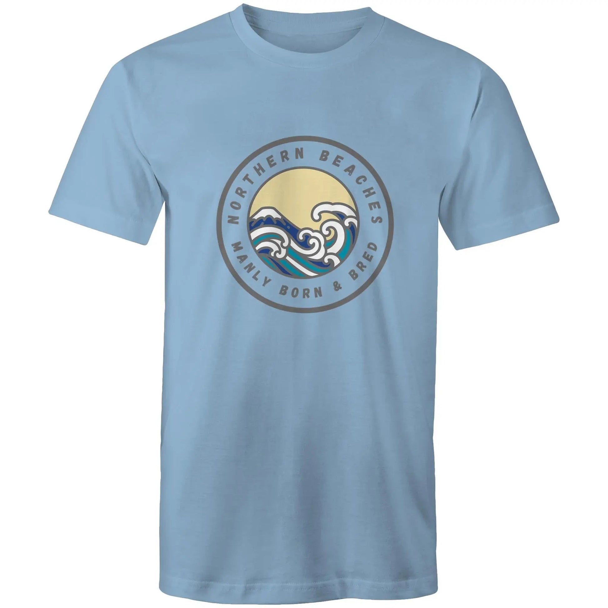 Manly Born n Bred Northern Beaches Sydney Australia Printed Logo T-Shirt 