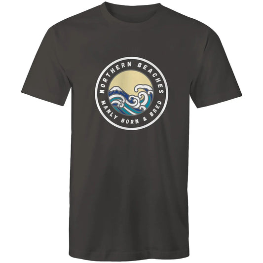 Manly Born n Bred Northern Beaches Sydney Australia Printed Logo T-Shirt 