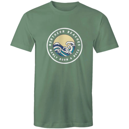 Manly Born n Bred Northern Beaches Sydney Australia Printed Logo T-Shirt 