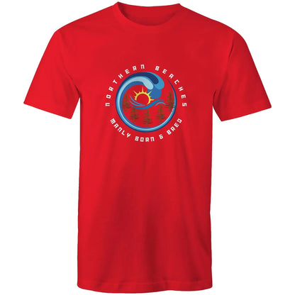 Manly Born n Bred Northern Beaches Sydney Australia Printed Logo T-Shirt 