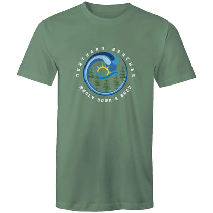 Manly Born n Bred Northern Beaches Sydney Australia Printed Logo T-Shirt 