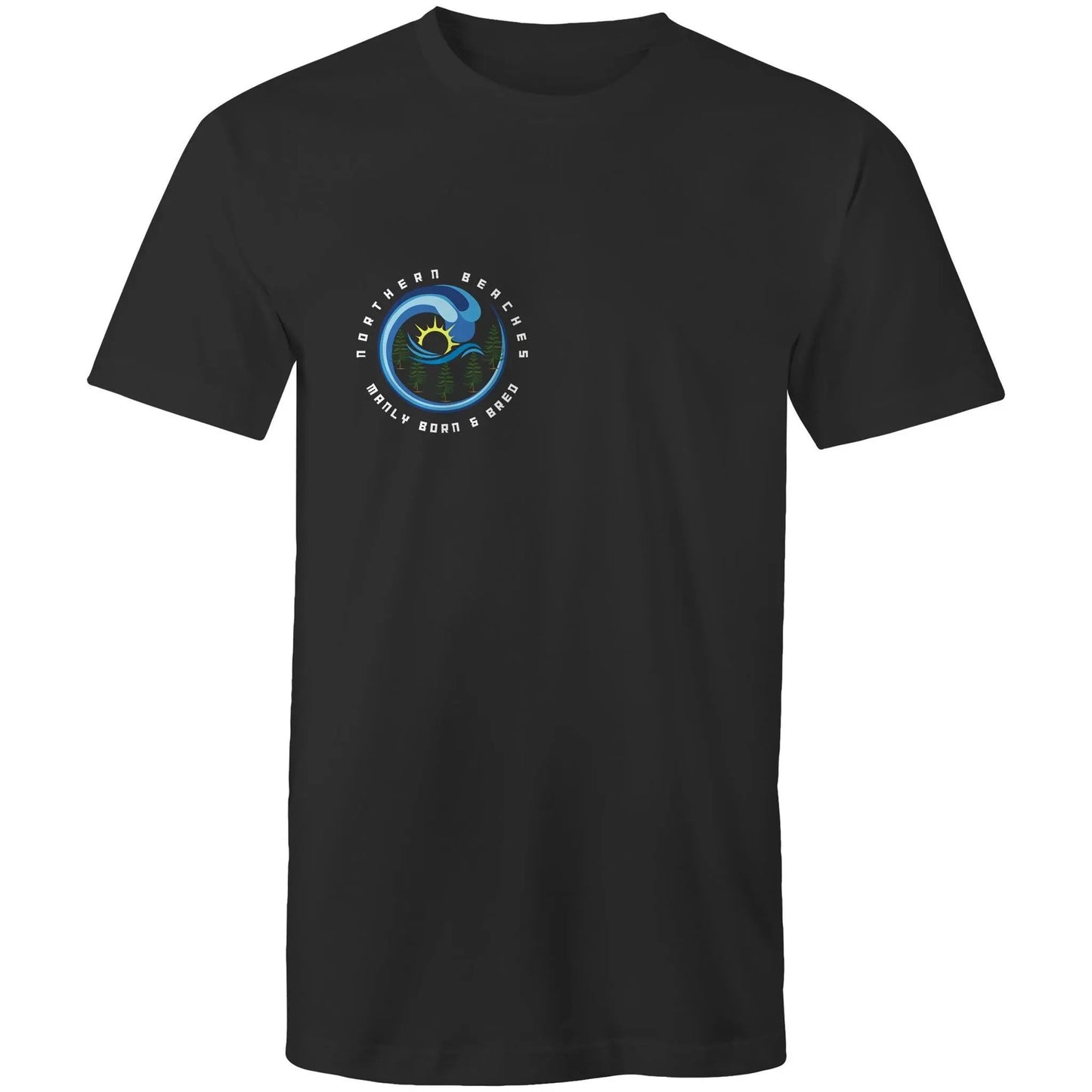 Manly Born n Bred Northern Beaches Sydney Australia Printed Logo T-Shirt 